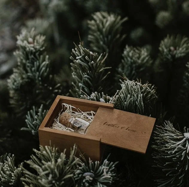 wooden box for usb from wooden banana