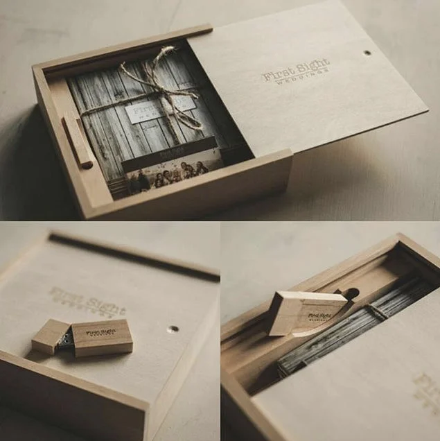 wooden box for usb from wooden banana