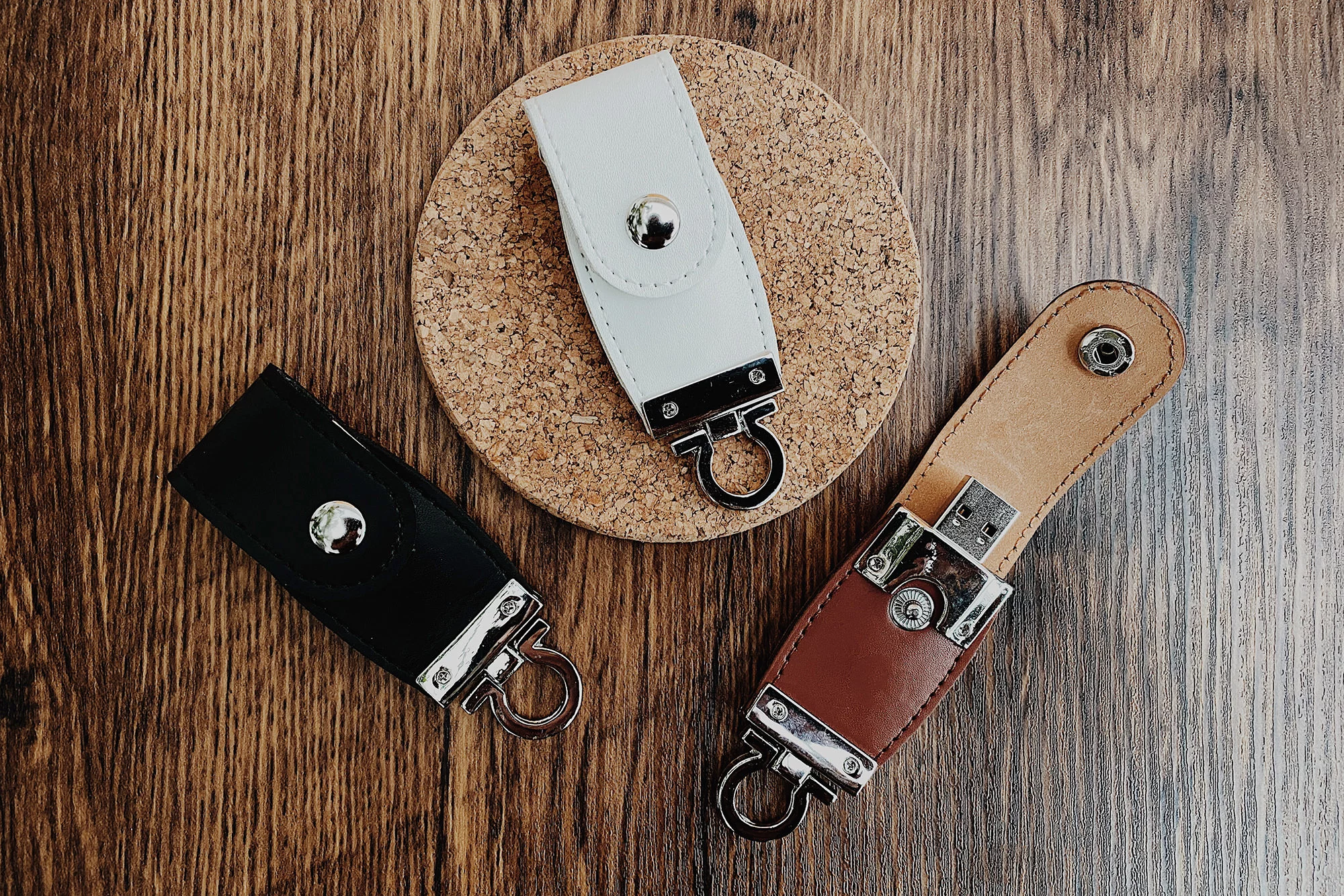 leather clip usb