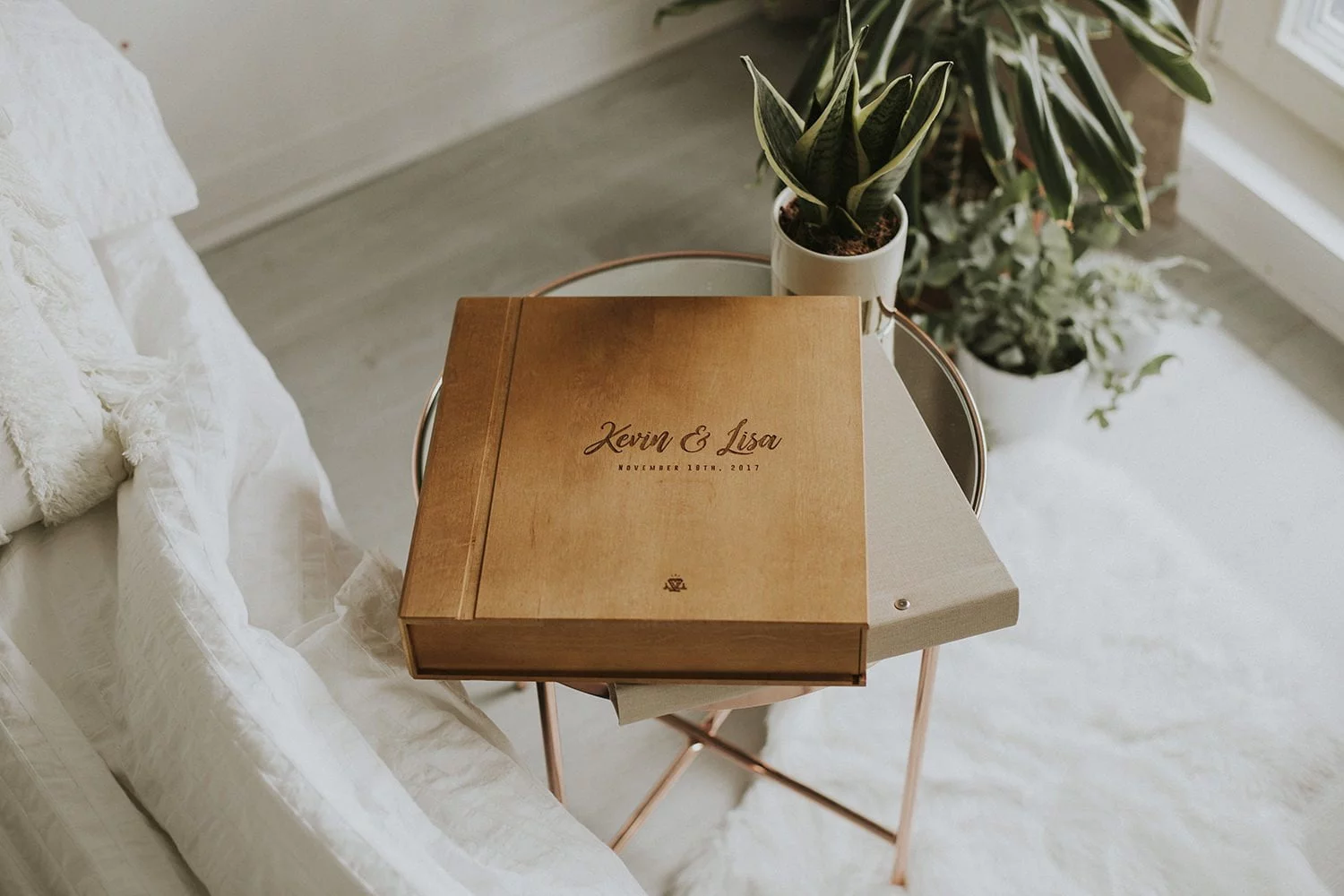 wooden album box