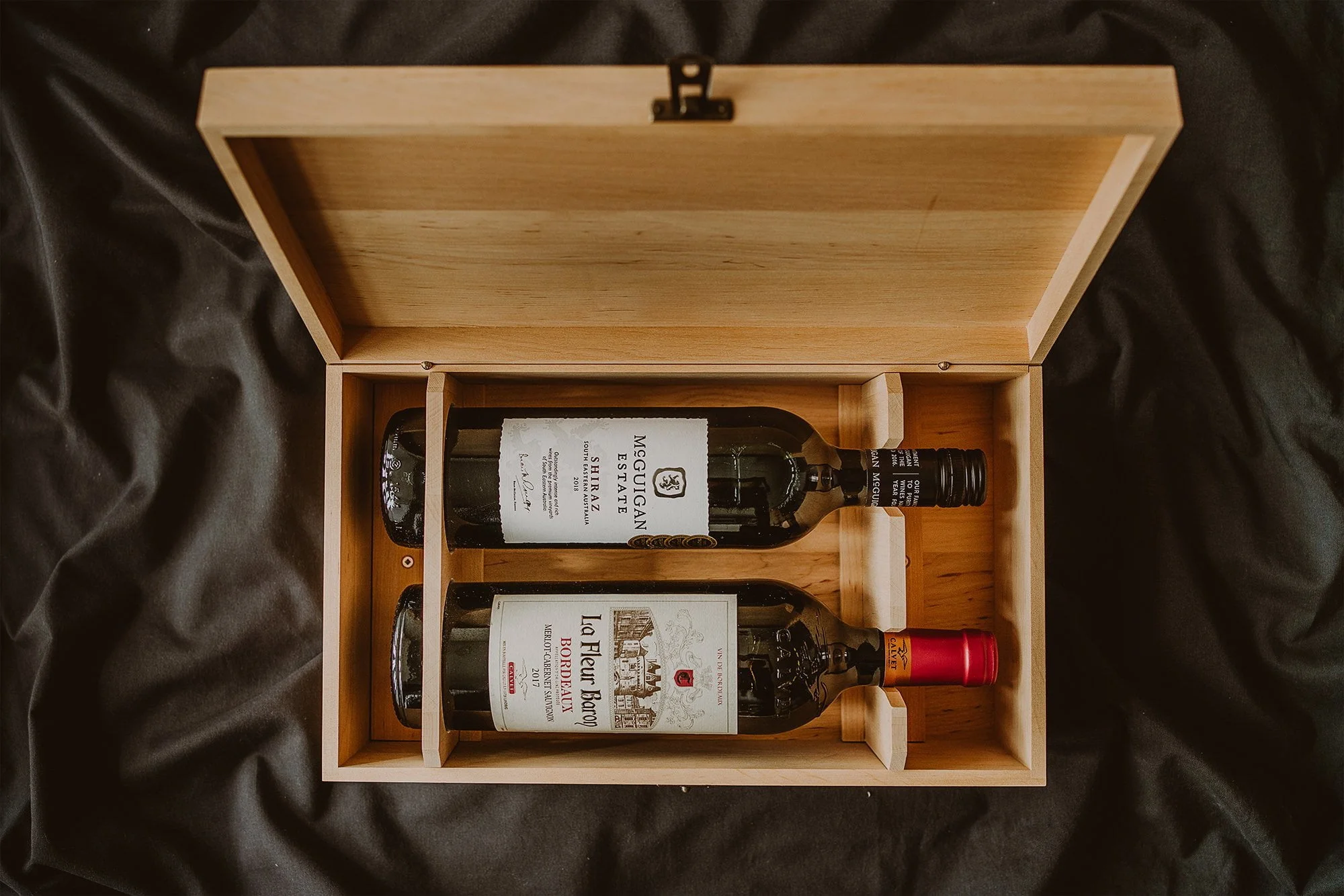 two bottle wine box