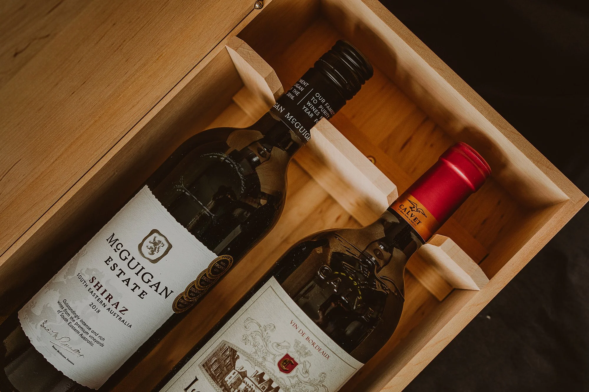 two bottle wine box