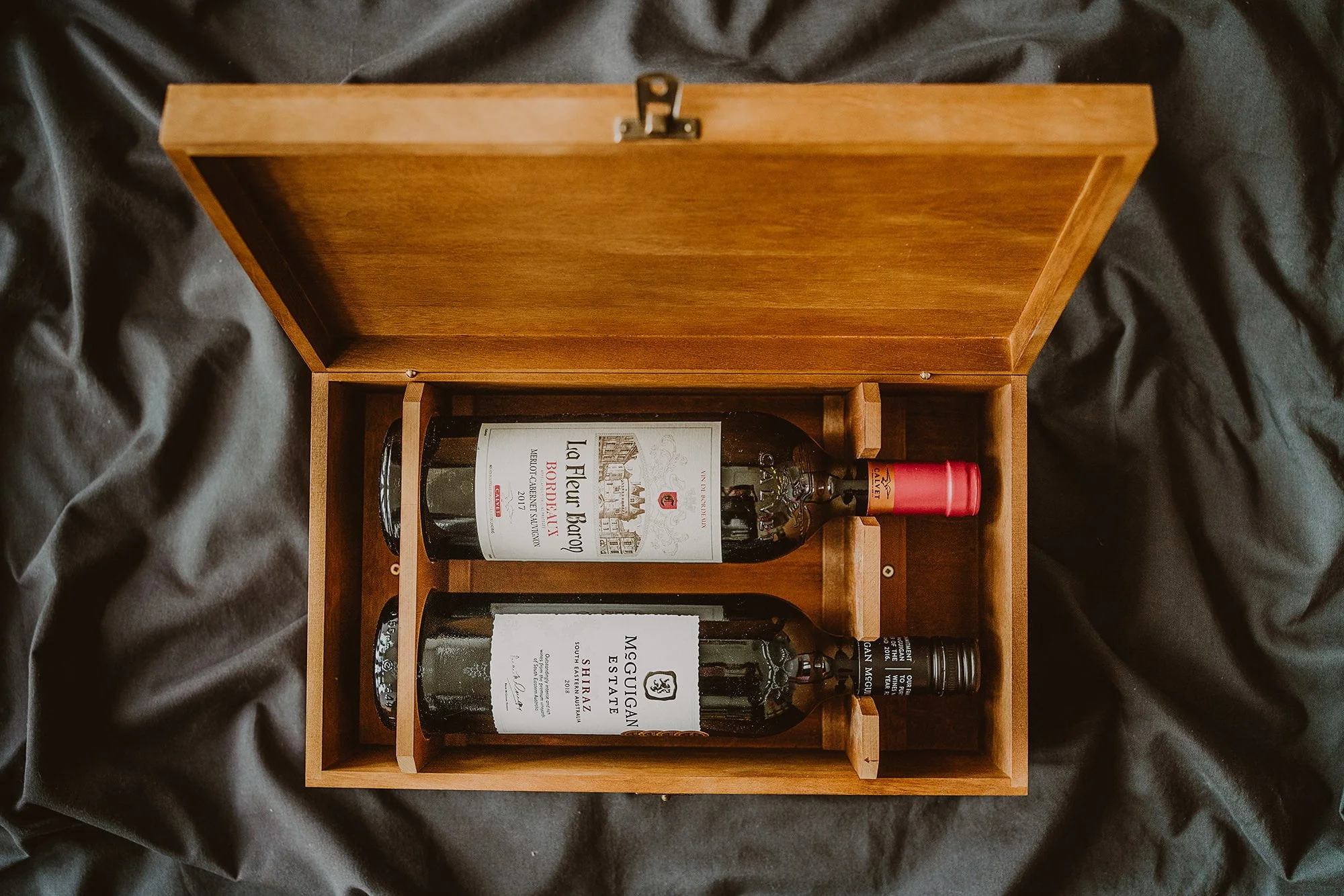 two bottle wine box