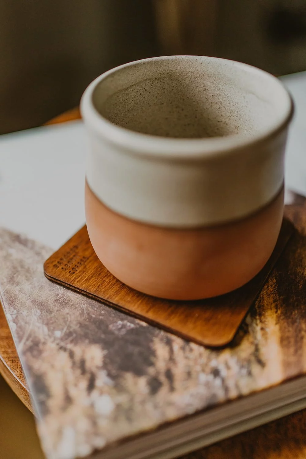 wooden coffee coasters