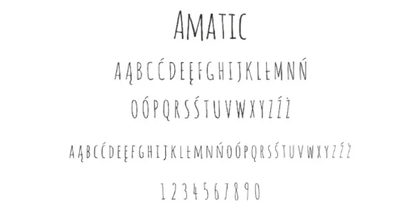 font 3 amatic 32